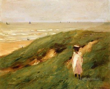 マックス・リーバーマン Painting - ノルドウェイク近くの砂丘と子供 1906 年 マックス・リーバーマン ドイツ印象派